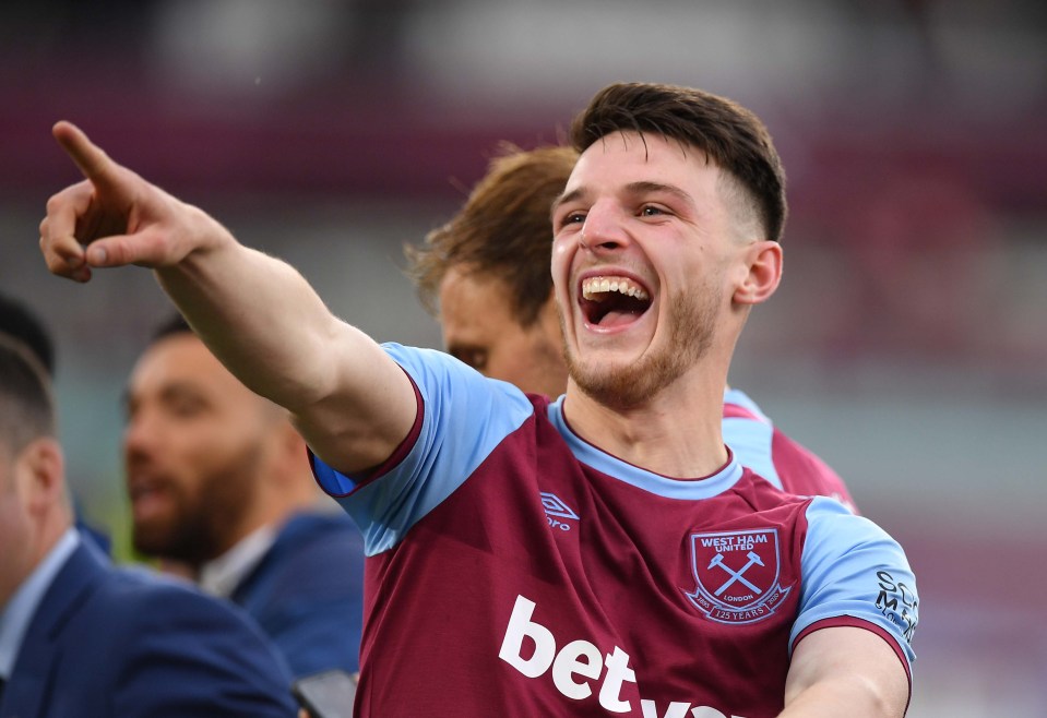 Chelsea are keen on Declan Rice but he will cost the Blues at least £100m