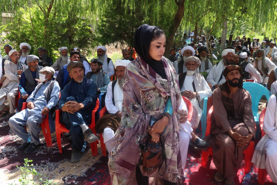 Dozens of residents of Enjil district of Herat province took arms to defend their areas the Taliban