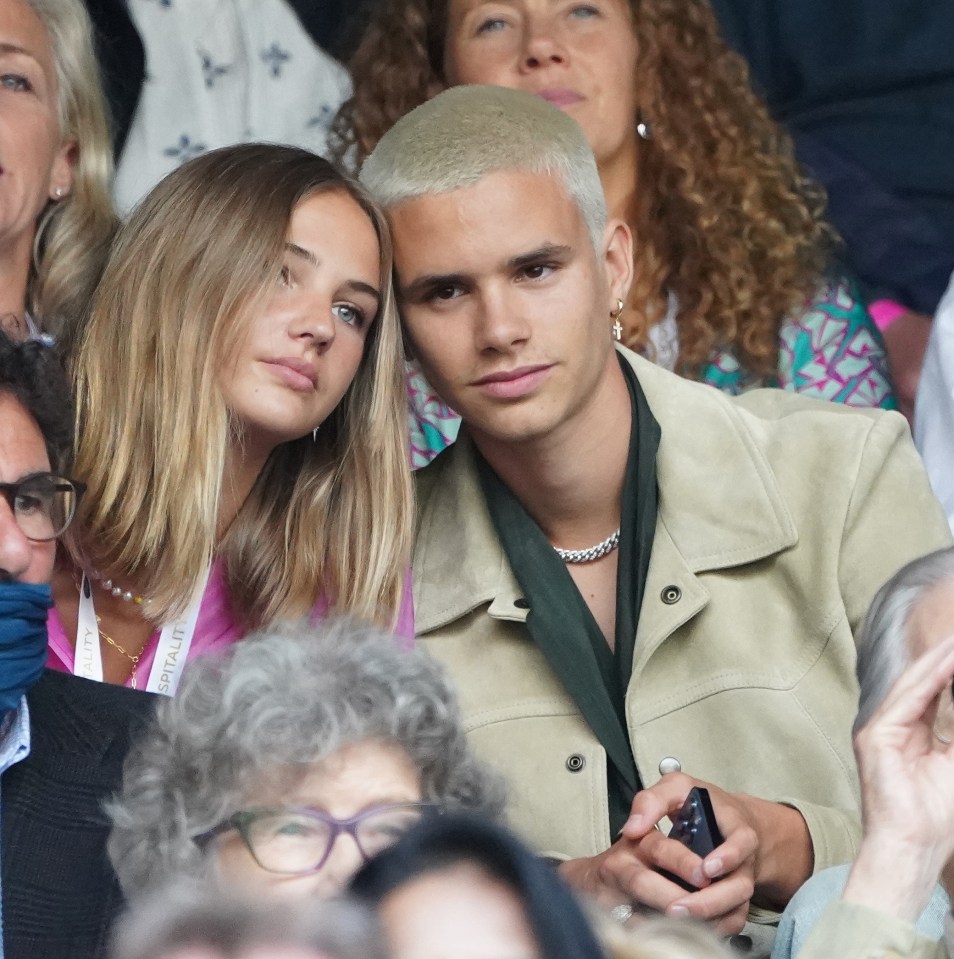 Romeo BEckham and Mia Regan went on a date this week to watch the tennis