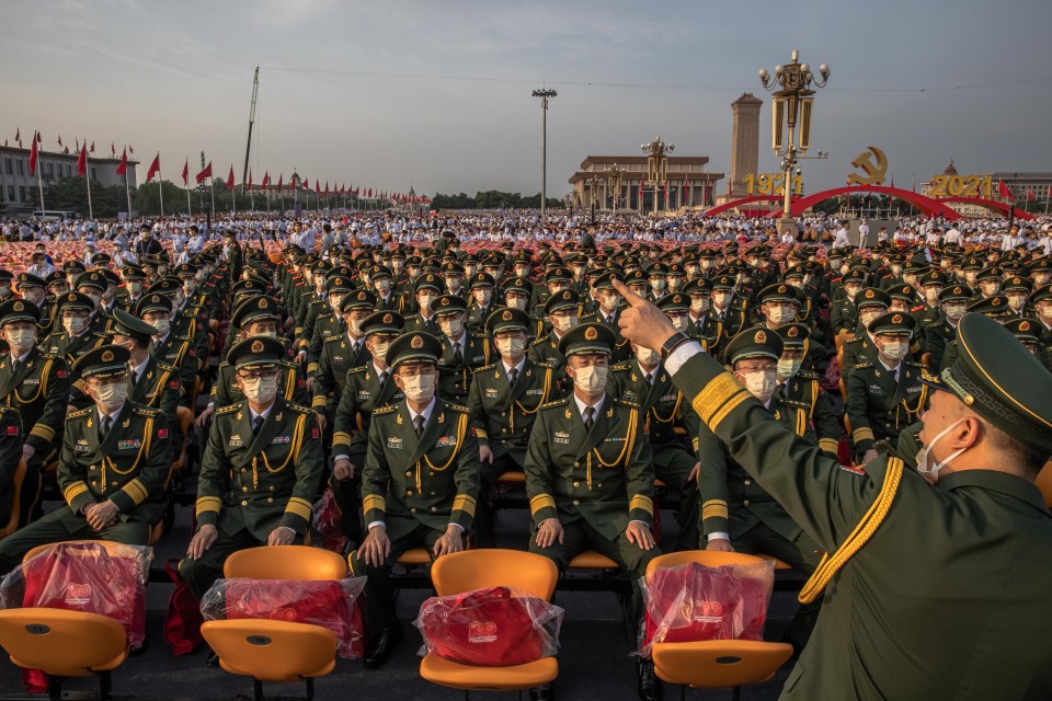 China celebrated the 100th anniversary of the Communist Party on Thursday