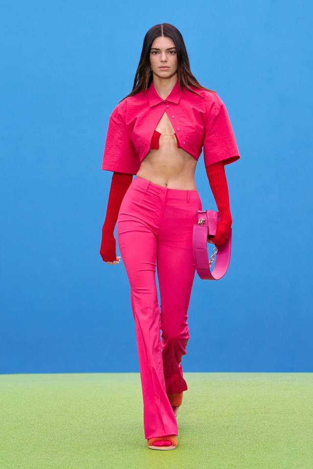 Kendall Jenner modelled Jacquemus's autumn ready-to-wear range in Paris