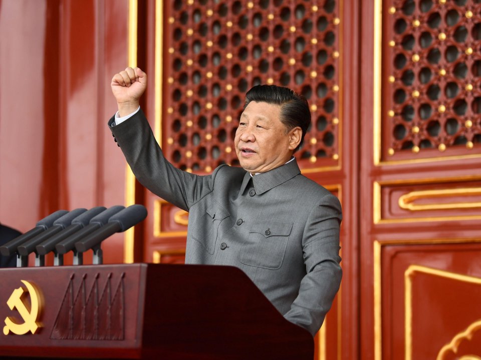 President Xi Jinping warned that foreign forces attempting to bully the nation will 'get their heads bashed'