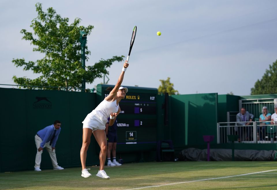 She served out the first set and recovered from 0-3 down in the second to seal the victory