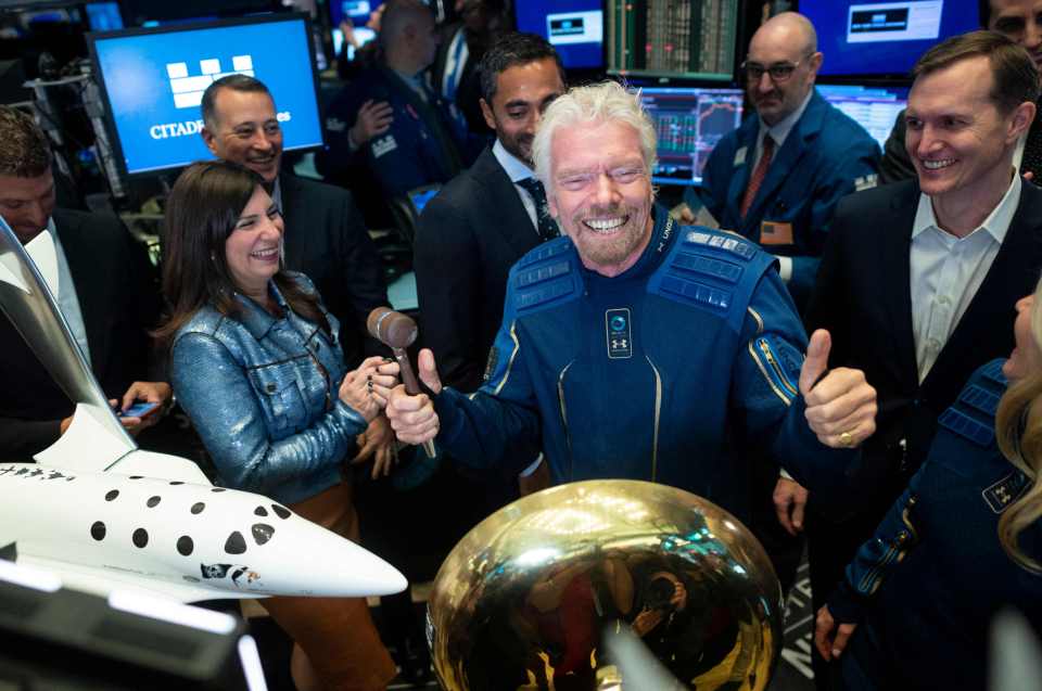 Richard Branson is set to become the first billionaire in space today