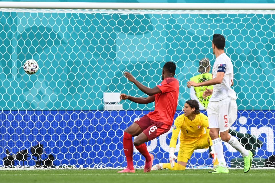 Switzerland star Denis Zakaria netted the tenth own goal of Euro 2020 against Spain