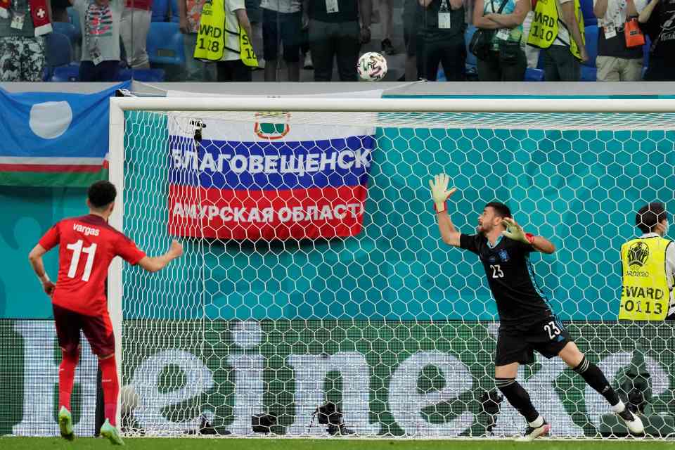 Vargas was one of three Switzerland players that missed in the shootout defeat against Spain