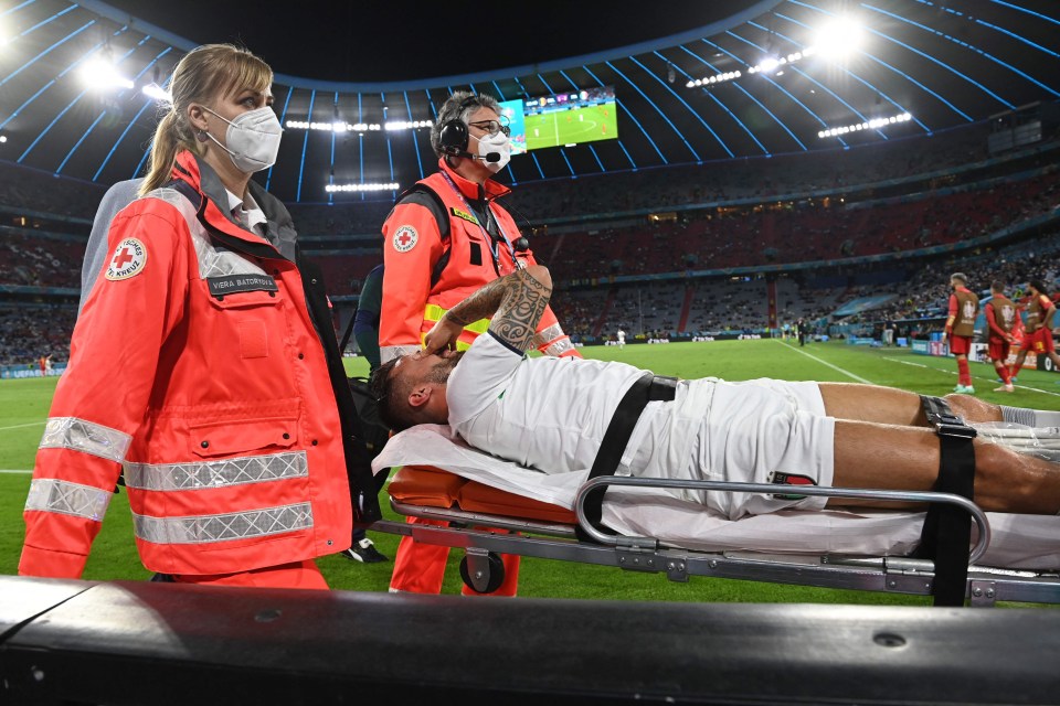 Spinazzola is out for six months after rupturing his Achilles at Euro 2020