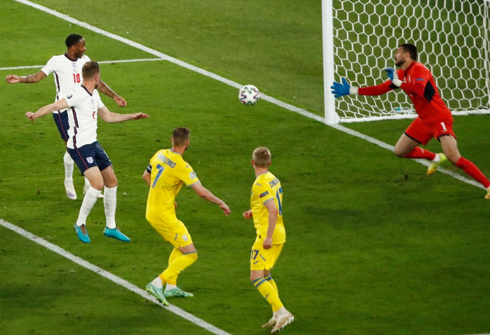 England’s Jordan Henderson scores the fourth goal