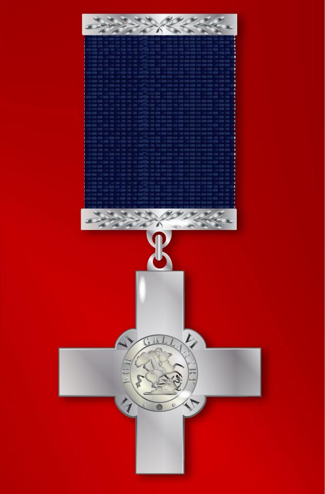 The George Cross medal is the highest honour by the government and the Queen that a civilian can receive