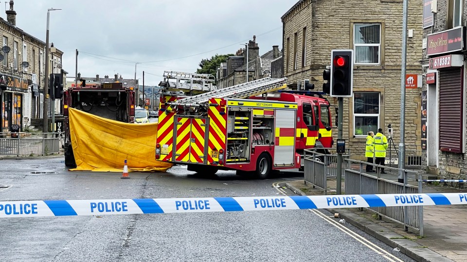 A female pedestrian died after colliding with the bin lorry, cops confirmed