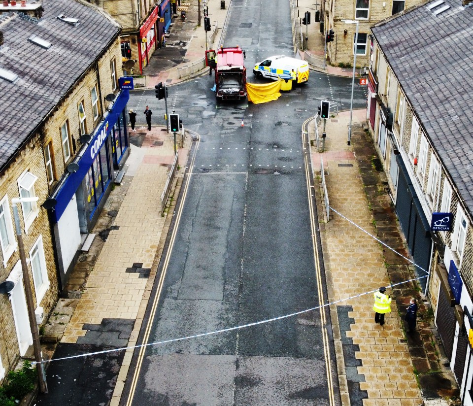 The bin lorry crashed into the person, it’s been reported