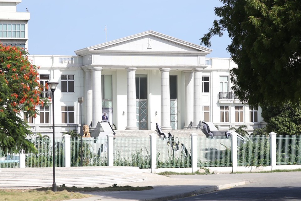 The Presidential Palace today after the President's murder