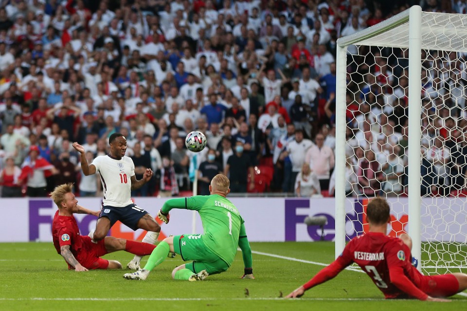 Raheem Sterling forced an own goal to bring England level