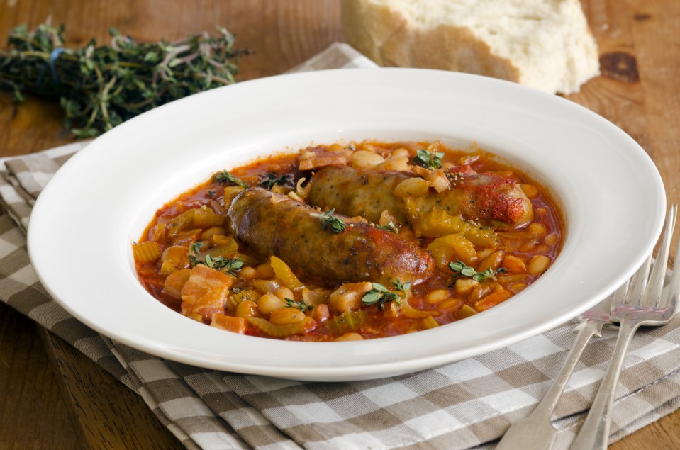 This delicious sausage cassoulet will instantly give you those holiday vibes, no matter where you are