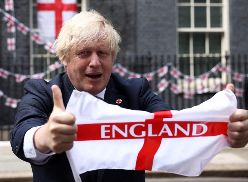 Boris Johnson this week urged the Three Lions to 'bring it home' following their heroic win against Denmark on Wednesday