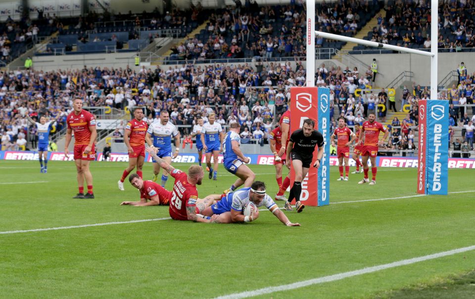 The ball ended up on the rugby pitch next door, although it wasn't in use