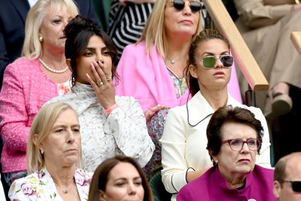 Priyanka Chopra Jonas and Natasha Poonawalla were also in the stands