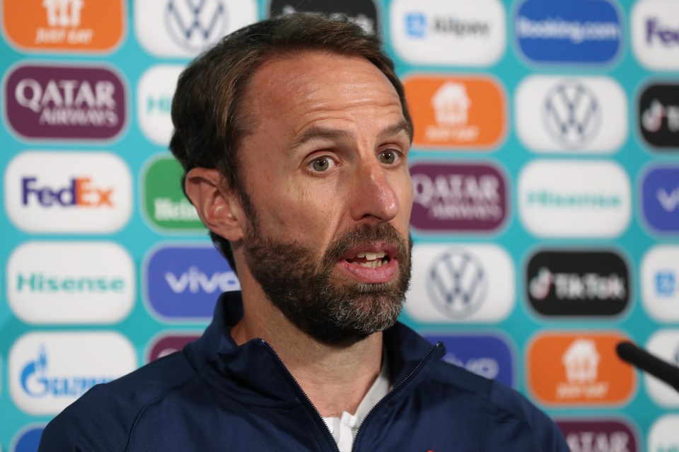 Gareth Southgate told a press conference the “It’s Coming Home” chant is a product of England’s unique sense of humour