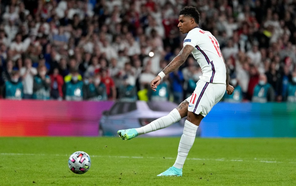 Rashford suffered vile abuse after he missed a penalty against Italy in the Euro 2020 final