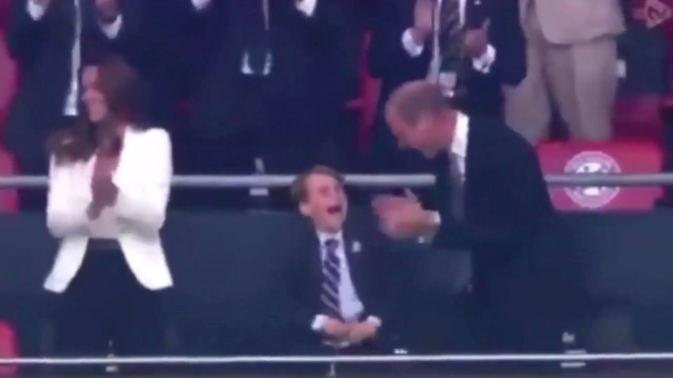 Prince George attended the Euros final with Prince William and Kate Middleton