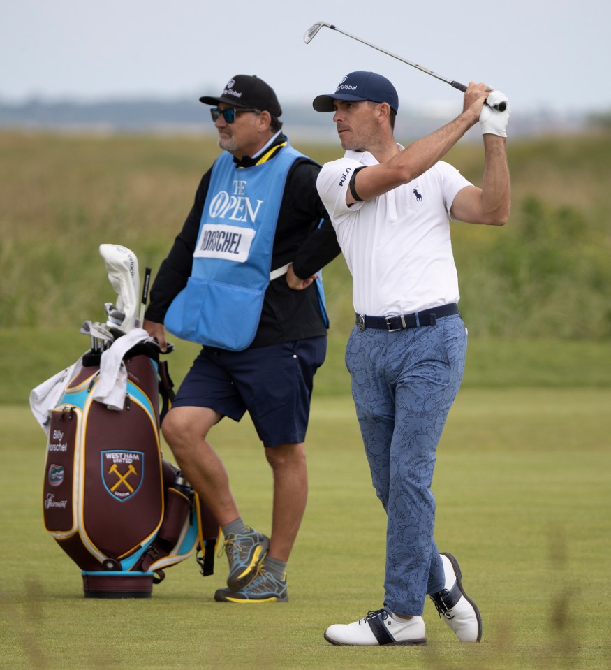 The Hammers badge will accompany the American at The 149th Open