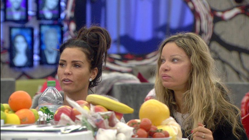 Alicia with Katie Price on Celebrity Big Brother