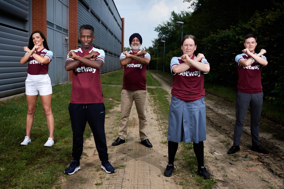 Local NHS heroes were given a first look at their team's new kit as a thank you for all their work during the pandemic