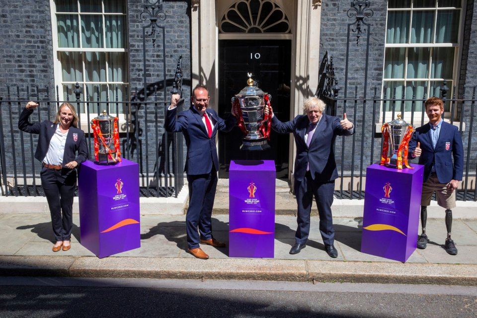 Boris Johnson hosts reception for Rugby League WC