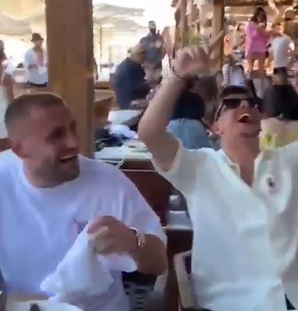 Shaw, Mason Mount and a number of their England team-mates are letting their hair down