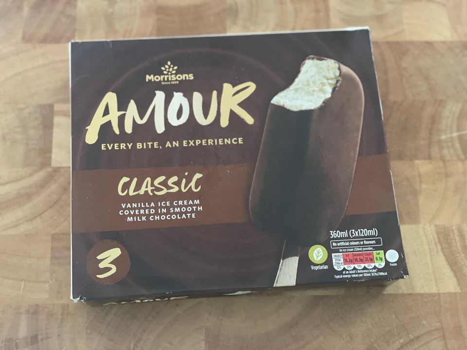 You don't get as many ice creams in Morrisons' pack