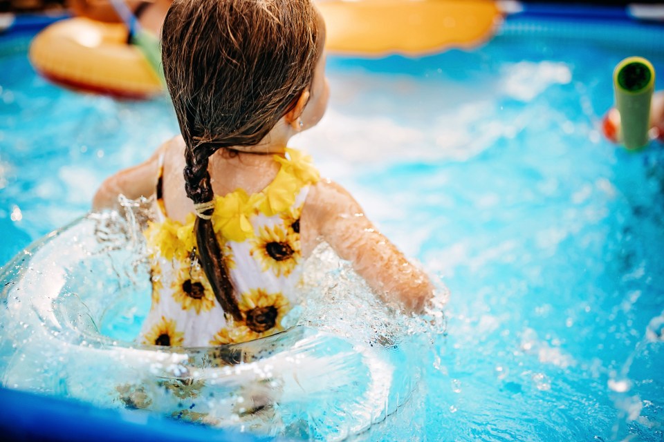 A mum has shared the genius way she heats up her paddling pool for her daughter