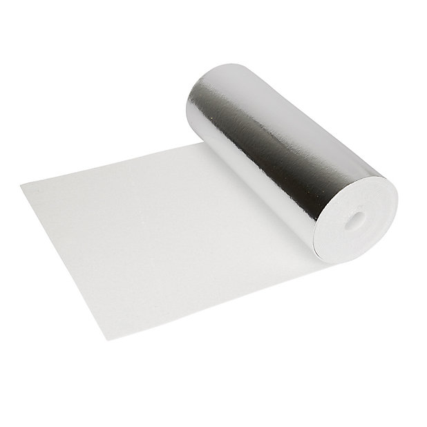 Radiator reflective roll, that costs around £12 from B&Q, covers the top of the pool and absorbs the sunlight helping to heat the water underneath