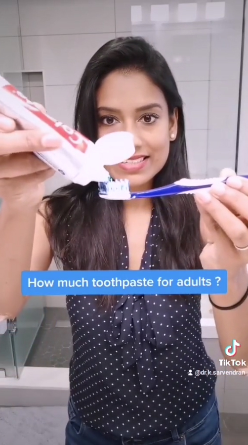 Dr. K. Sarvendran revealed that it isn't "necessary" to completely cover your toothbrush head in toothpaste