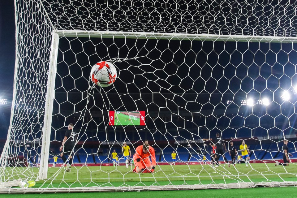 The Everton star became the first Premier League player to win the match ball at the Olympics