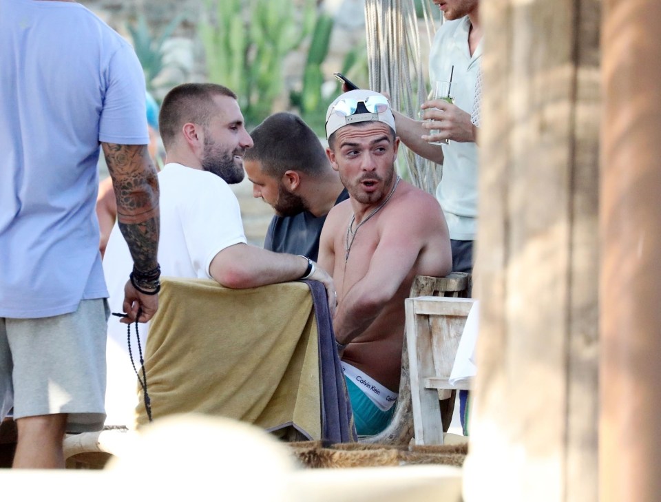 England heroes Luke Shaw and Jack Grealish have been enjoying a short break together in Mykonos