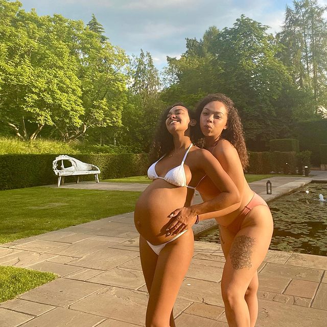 Leigh-Anne with her pal Holly