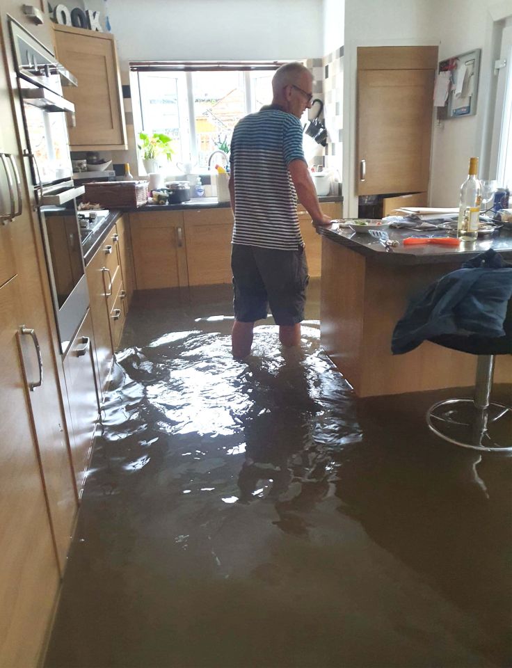 A family home was hit by severe flooding in Walthamstow, east London