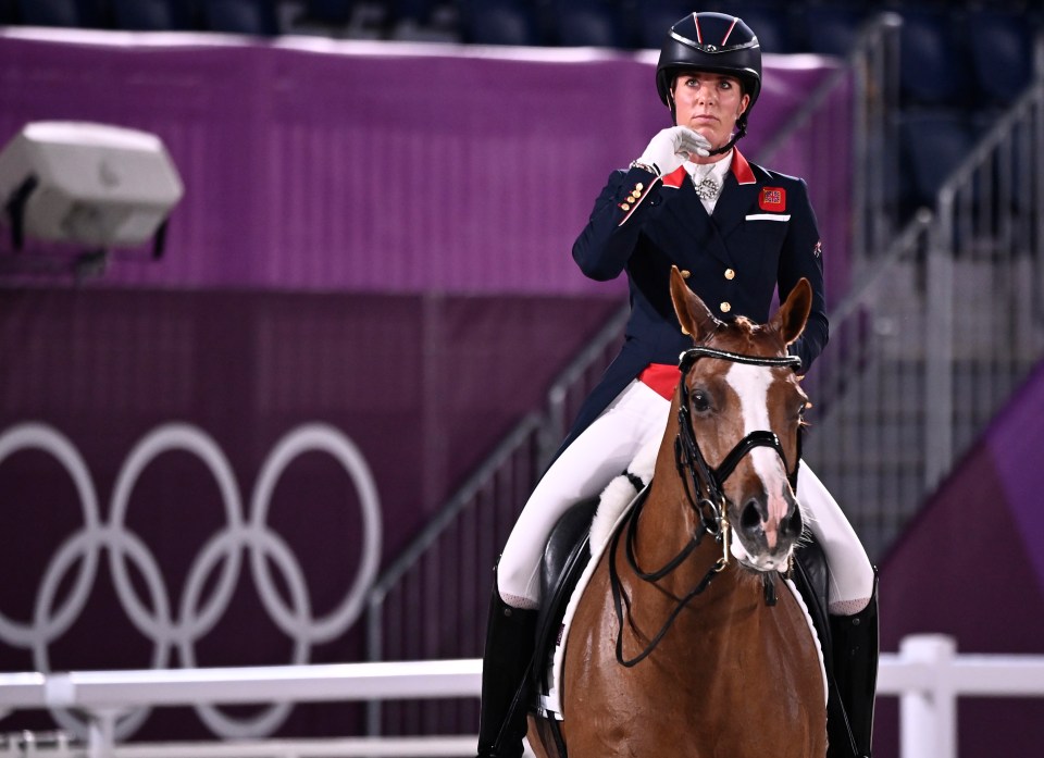 Charlotte Dujardin has become Great Britain’s joint most decorated female Olympian