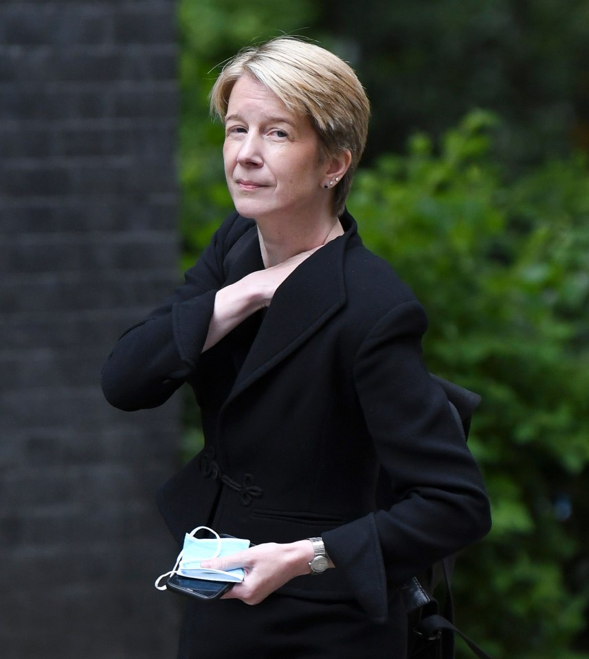 Amanda Pritchard will become the new chief executive of NHS England as the country faces the third Covid wave. She is pictured arriving at No10 this morning