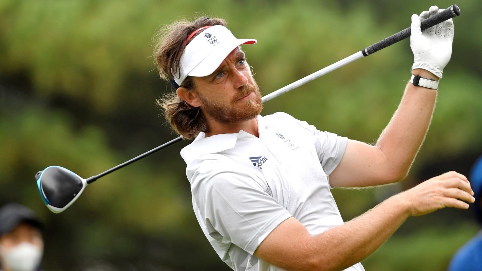 Tommy Fleetwood found the water on the 18th as he hit a double bogey