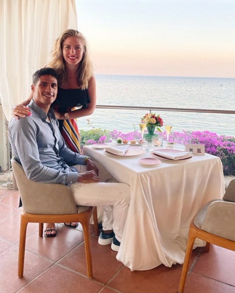 Varane and his Wag Camille are heading for Manchester