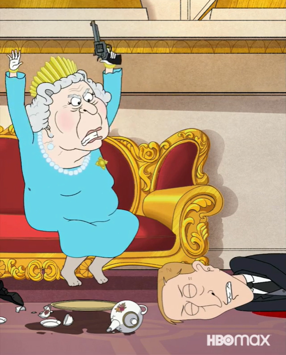 The Queen has an epic shoot down with one of her butlers in the trailer for The Prince