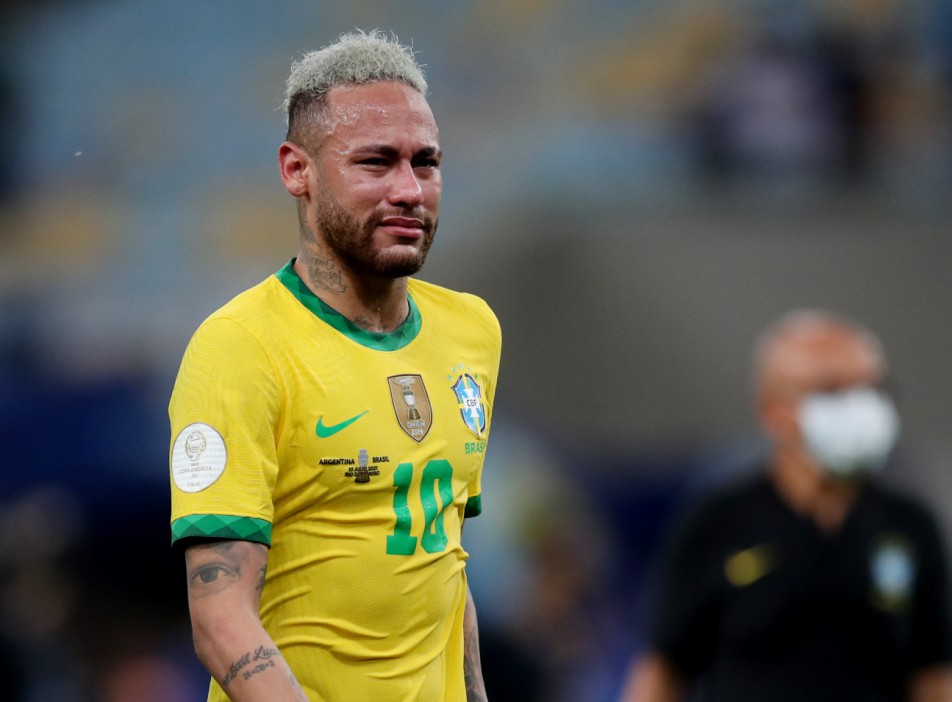 Neymar was reduced to tears after Brazil lost in the Copa America final