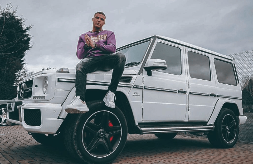 The Wiggan lad boasted about his 'new whip' - a Mercedes G-Class