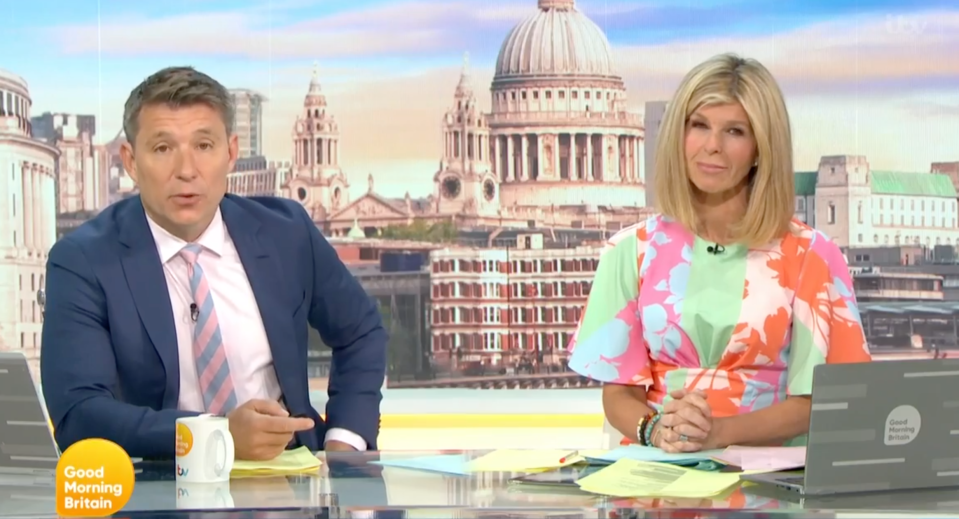 The GMB presenter replaced Susanna Reid on today's show with Ben Shephard