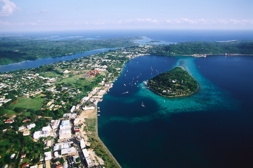 Sunny Vanuatu has a population of 300,000