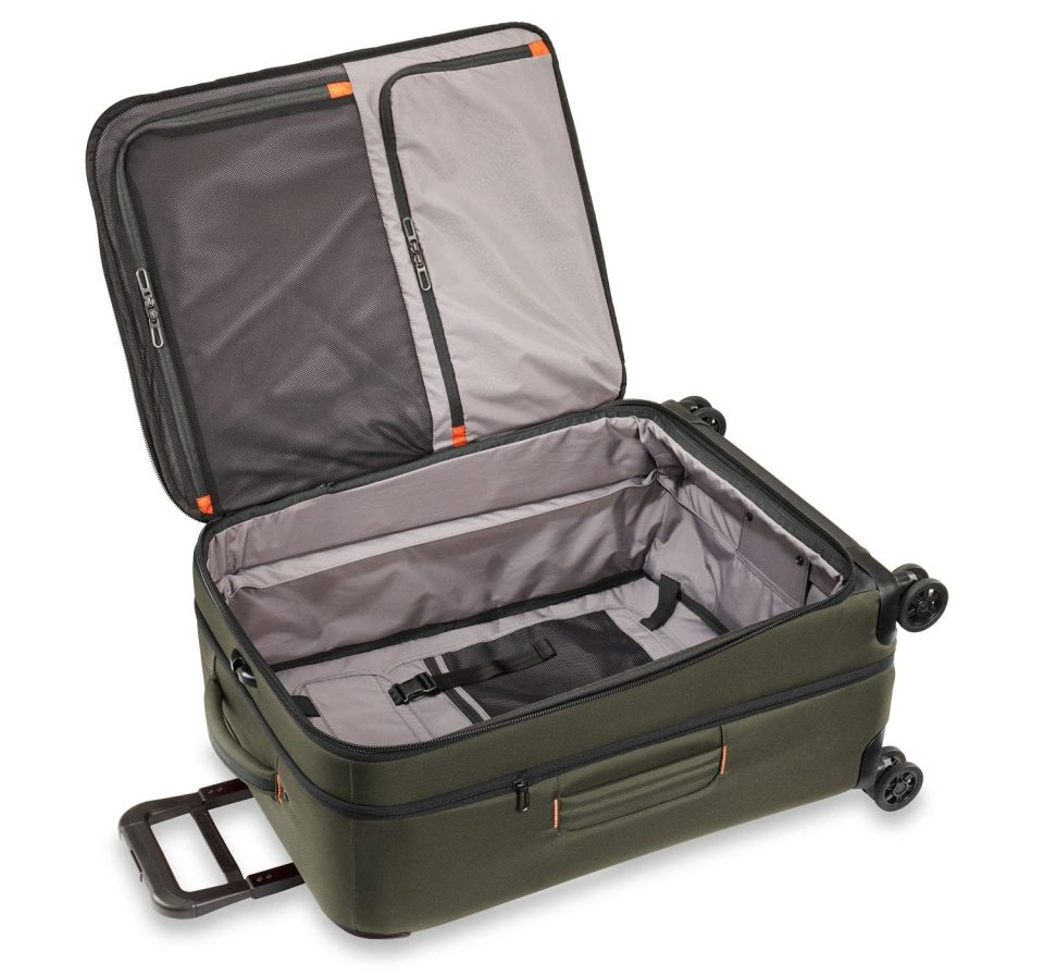 Briggs & Riley ZDX 4-Wheel 66cm Expandable Medium Suitcase, Hunter Green