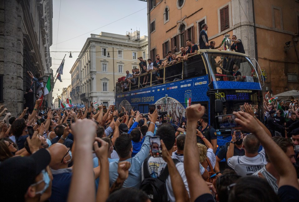 Fans turned up in their numbers to salute their heroes