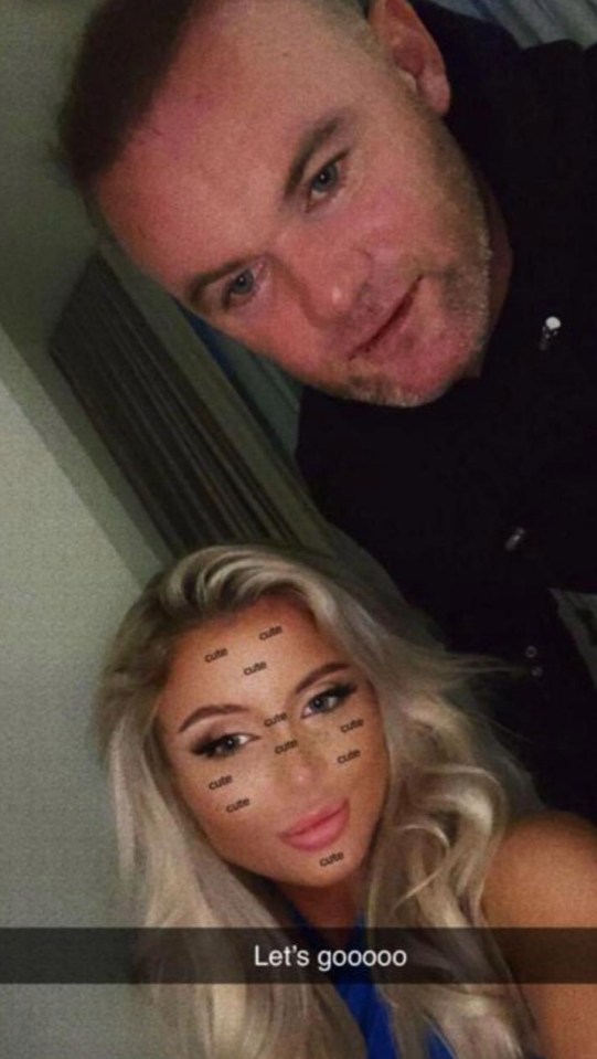 Rooney was filmed with the girls after a boozy night out in Manchester