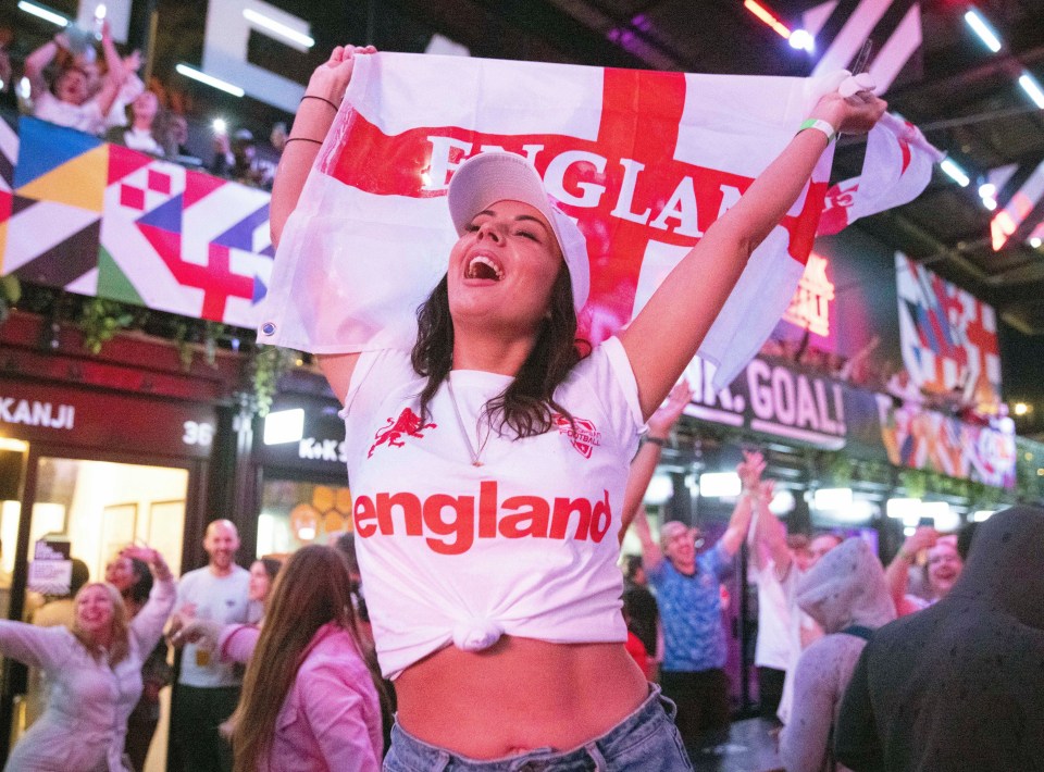 Supporters go wild as England made it to the final